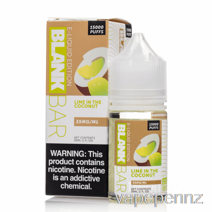 Lime In The Coconut - BLANK BAR Salts - 30mL 35mg VAPE NZ
